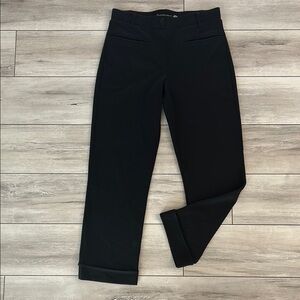 Betabrand black cropped legging pants slacks size small petite